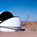 Dome of Pi of the Sky Obserwatory near San Pedro de Atacama on Atacama Desert